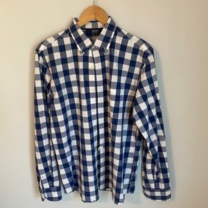 Men’s old navy white/blue button down size L